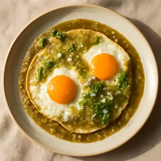 Mexican Breakfast Huevos en Salsa Verde