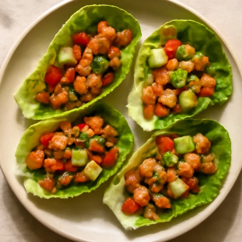 Mexican Chicken & Avocado Lettuce Wraps