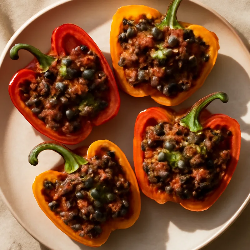 Paleo Mexican Stuffed Bell Peppers