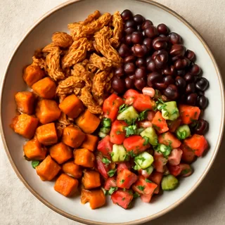 Paleo Mexican Sweet Potato & Chicken Bowl