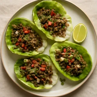 Thai Keto Beef Lettuce Wraps