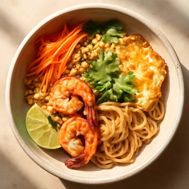 Thai Pescatarian Breakfast Noodle Bowl