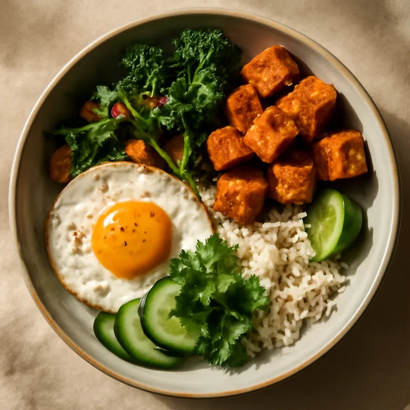 Thai Vegetarian Breakfast Rice Bowl