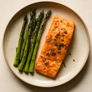 Baked Salmon with Asparagus