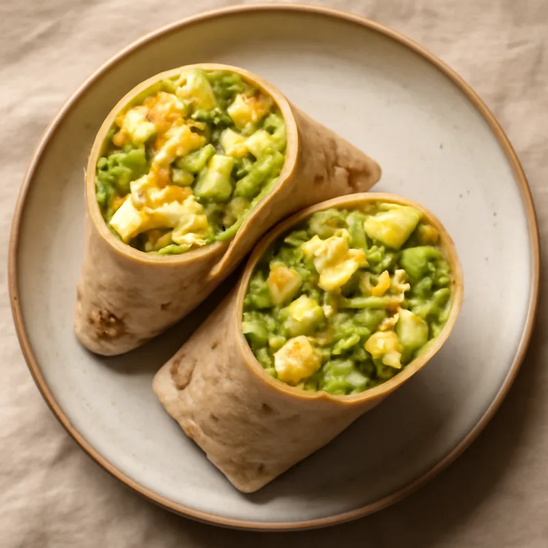 Egg & Avocado Salad Wraps