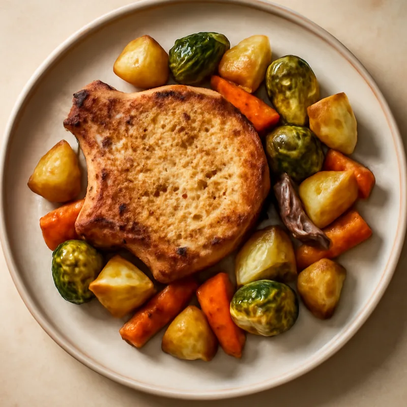 Sheet-Pan Pork Chops with Vegetables
