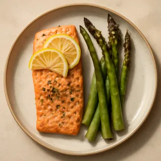 Sheet-Pan Salmon with Roasted Asparagus