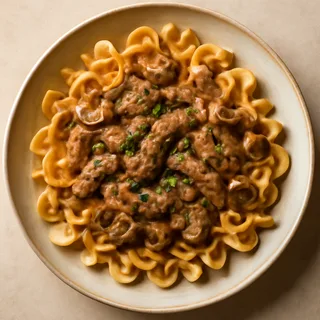 Skillet Beef Stroganoff