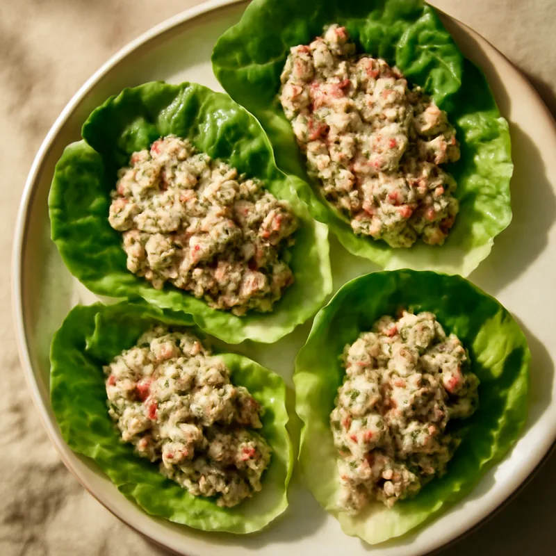 Tuna Salad Lettuce Wraps