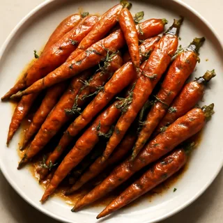 Brown-Sugar Glazed Carrots with Thyme