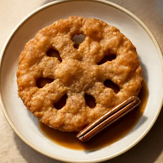 Buñuelos with Cinnamon-Piloncillo Syrup