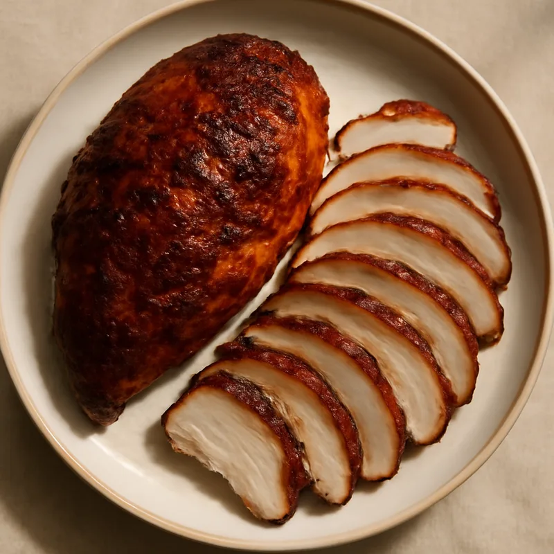 Chipotle-Honey Rubbed Smoked Turkey