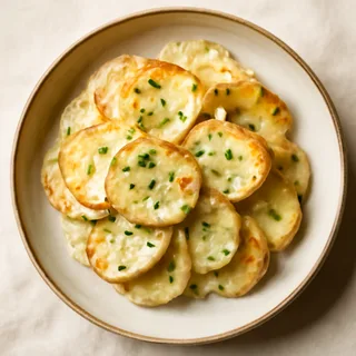 Creamy Scalloped Potatoes with Chives
