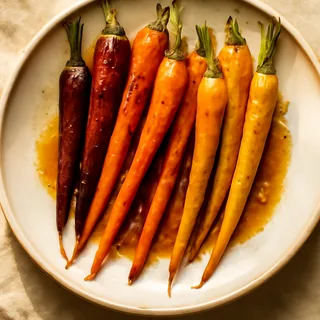 Honey-Glazed Rainbow Carrots
