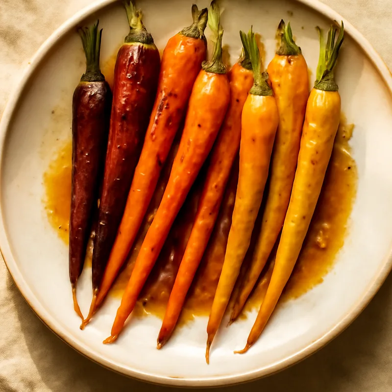 Honey-Glazed Rainbow Carrots