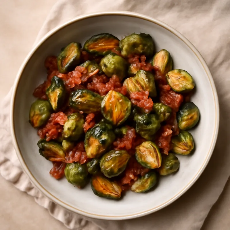 Maple-Bacon Roasted Brussels Sprouts