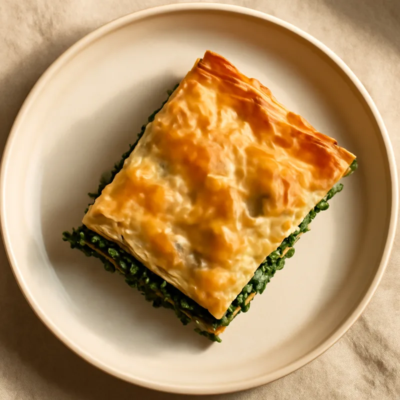 Spanakopita with Homemade Phyllo Shortcut