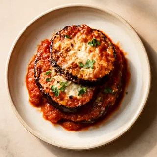 Eggplant Parm Bake (no-fry)