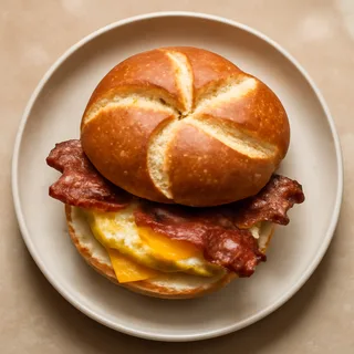 Bacon Egg and Cheese on a Kaiser Roll