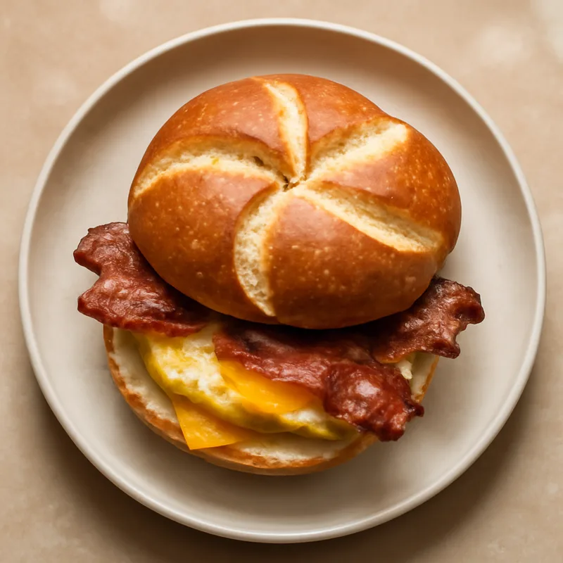 Bacon Egg and Cheese on a Kaiser Roll