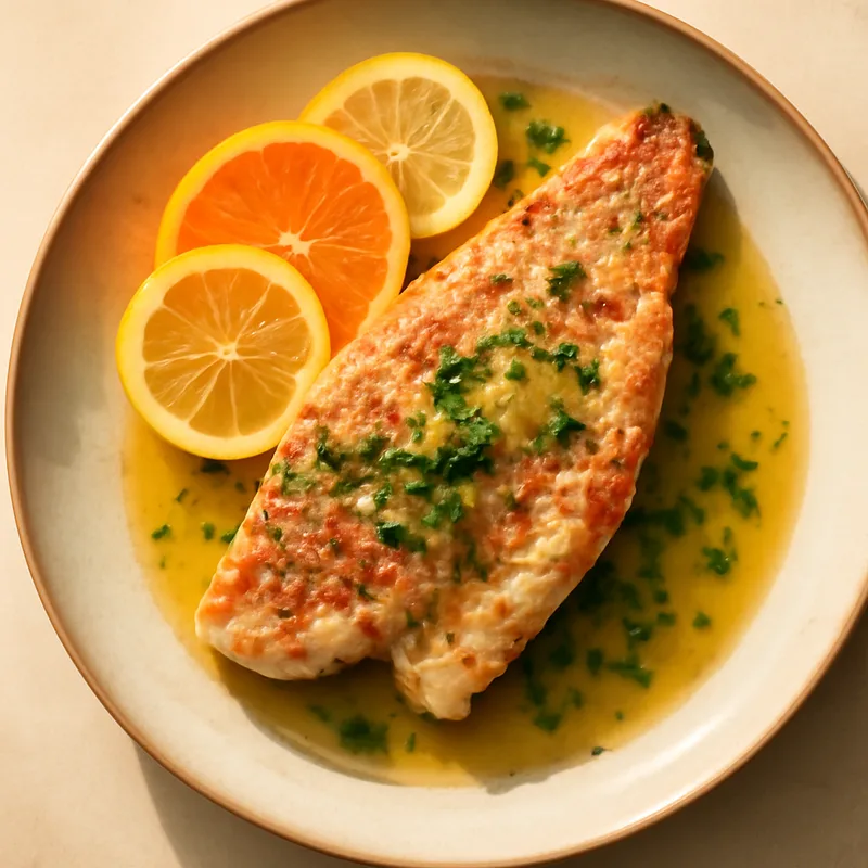 Broiled Red Snapper with Citrus Butter