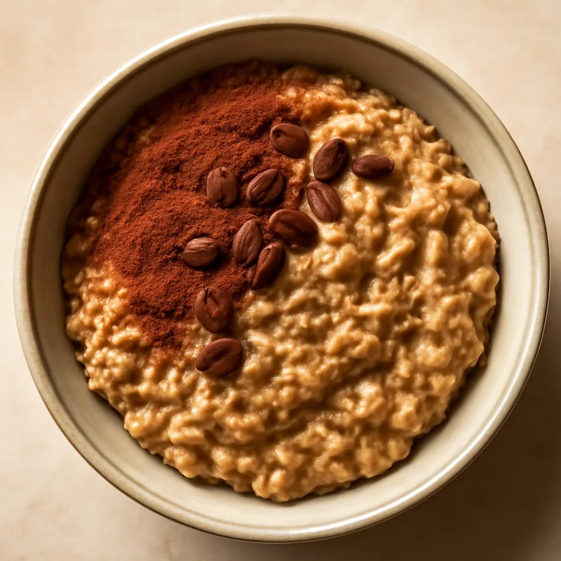 Cappuccino Overnight Oats with Cocoa
