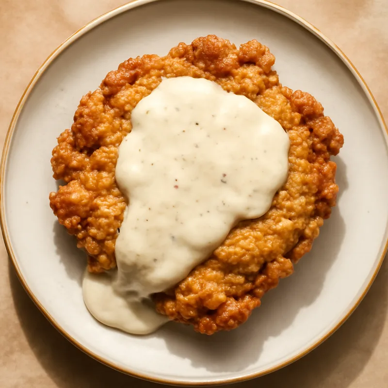 Chicken Fried Steak with Cream Gravy