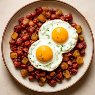Corned Beef Hash and Eggs