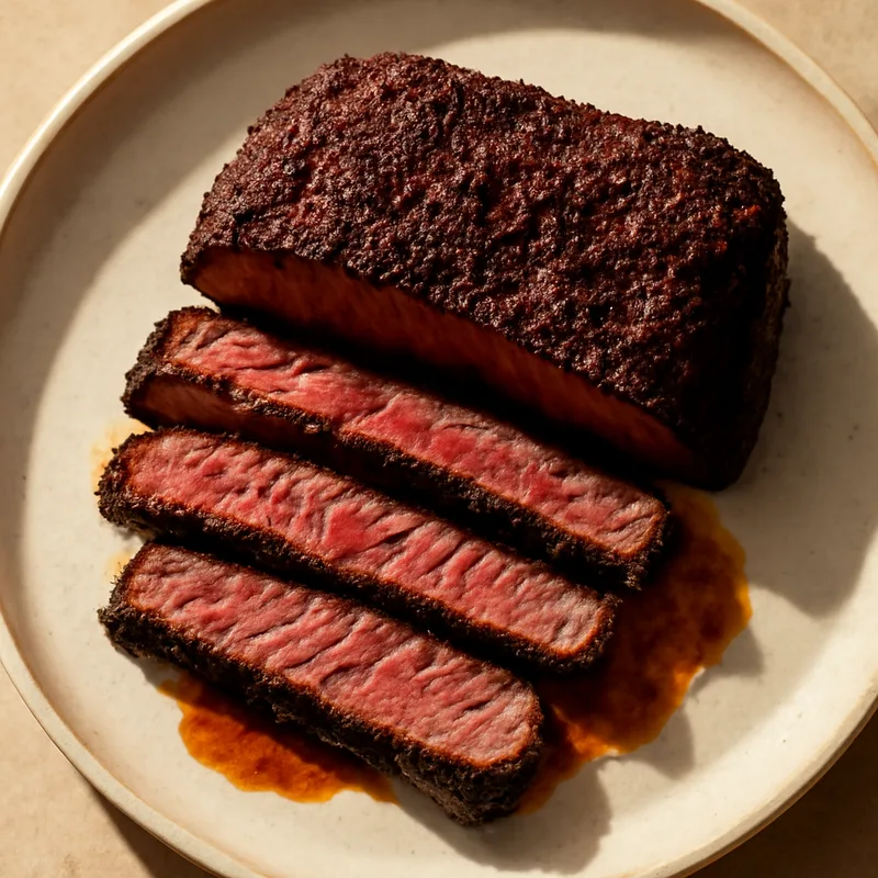 Denver Steak with Coffee Chili Rub