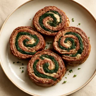 Flank Steak Pinwheels with Spinach and Provolone