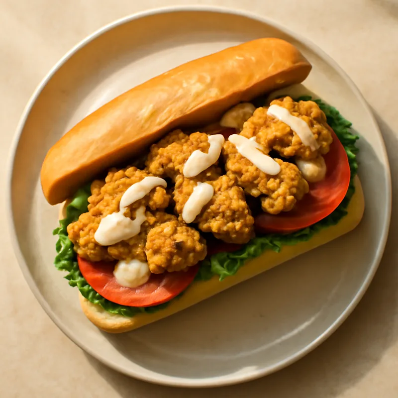 Fried Oyster Po'Boy with Remoulade
