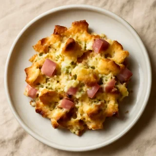Ham and Swiss Breakfast Strata