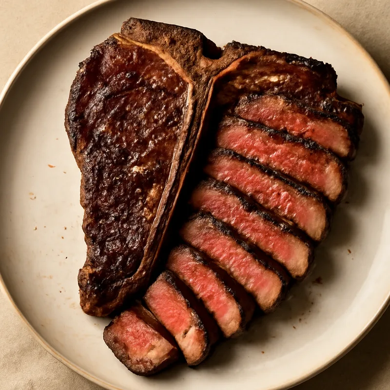 Reverse-Seared Porterhouse with Smoked Sea Salt