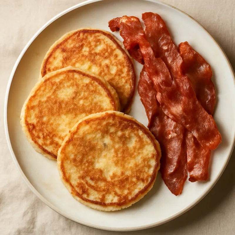 Rhode Island Johnnycakes with Bacon