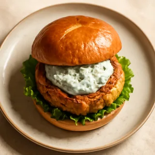 Salmon Burgers with Dill Tartar