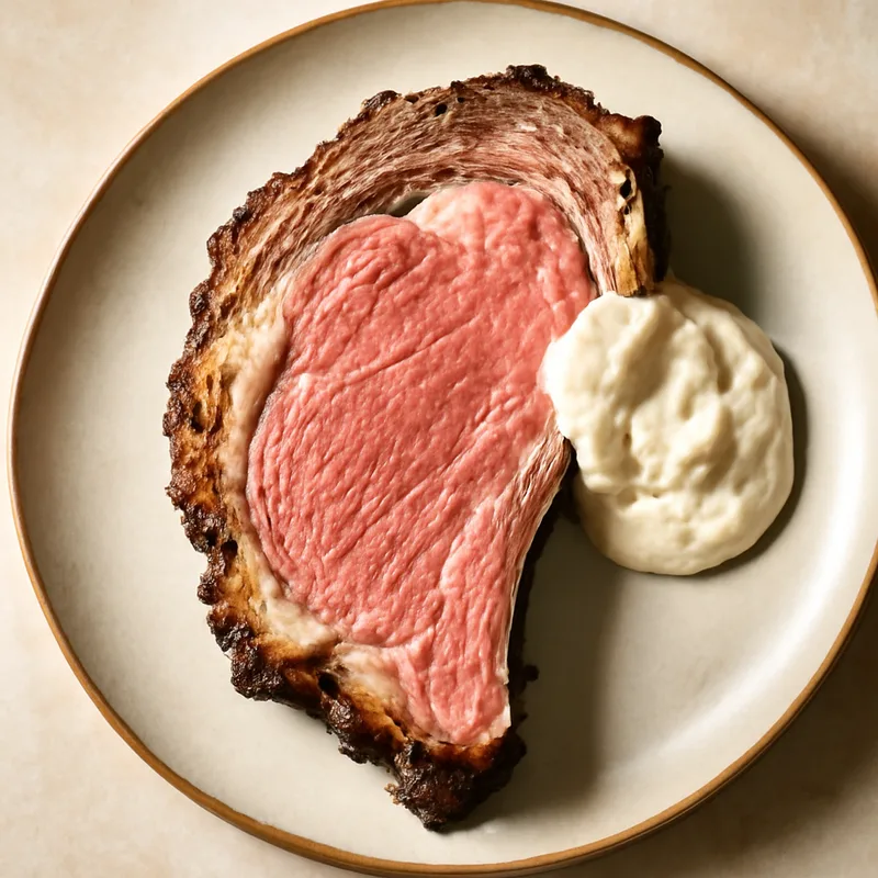 Standing Rib Roast with Horseradish Cream