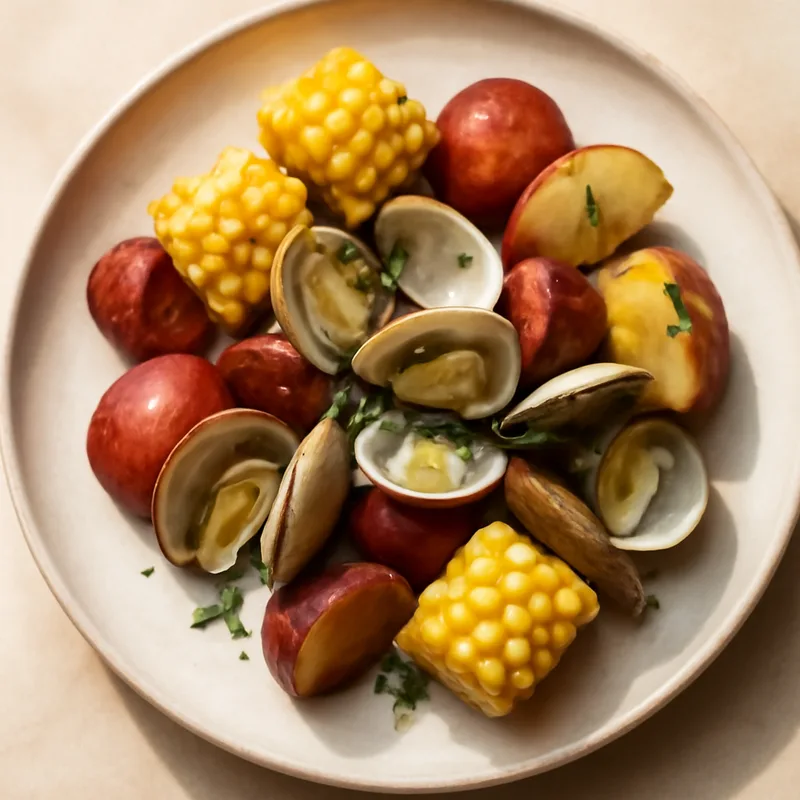 Stovetop Clam Bake with Corn and Potatoes