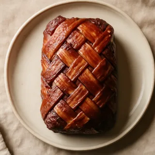 Bacon-Weave Smoked Pork Fatty