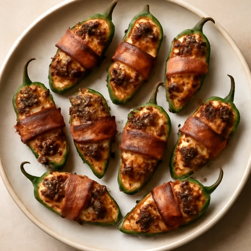 Smoked Brisket-Stuffed Jalapeno Poppers