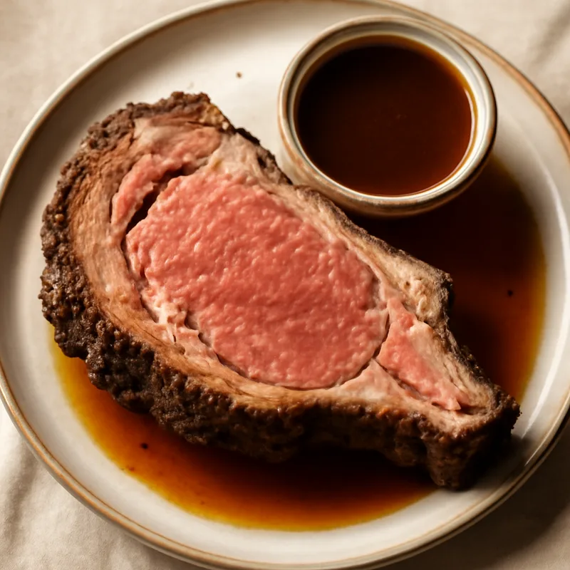 Smoked Prime Rib with Au Jus
