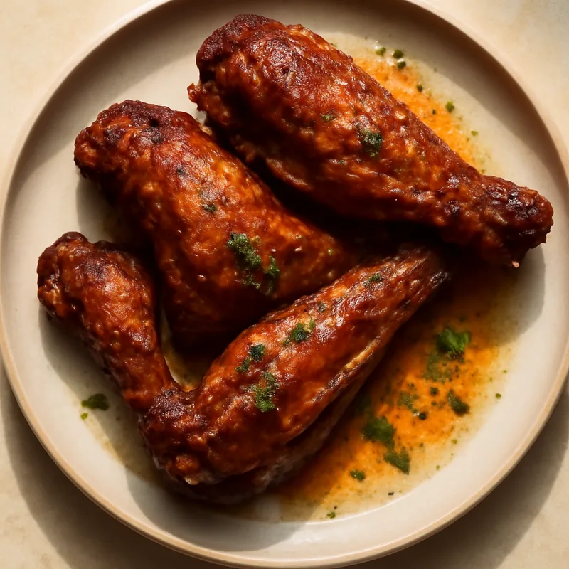 Smoked Turkey Wings with Cajun Butter