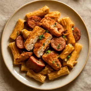 Cajun Chicken and Sausage Pasta
