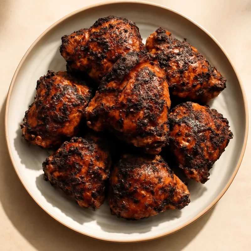 Batch Jamaican Jerk Chicken Thighs