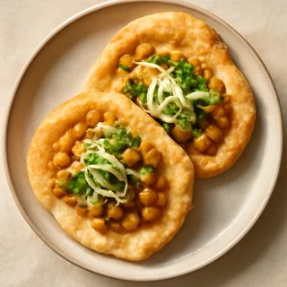 Trinidad Doubles with Curried Channa