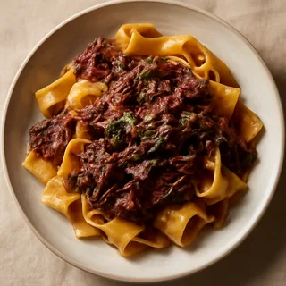 Braised Beef Ragu with Pappardelle