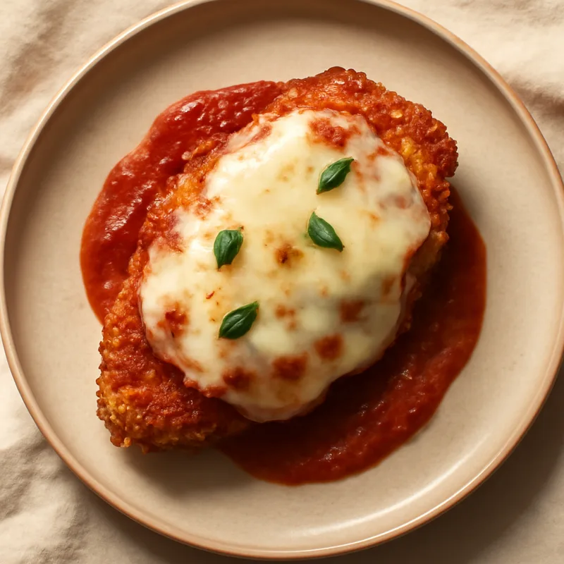 Chicken Parmesan with Melted Provolone