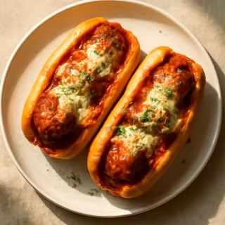 Meatball Parmigiana Subs