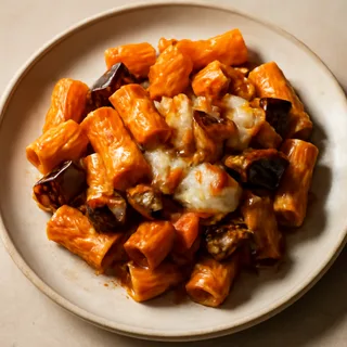 Rigatoni al Forno with Eggplant and Mozzarella