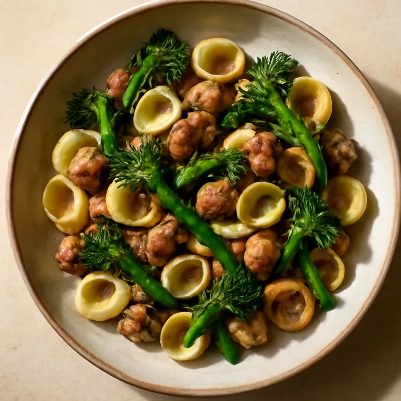 Sausage and Broccoli Rabe Orecchiette