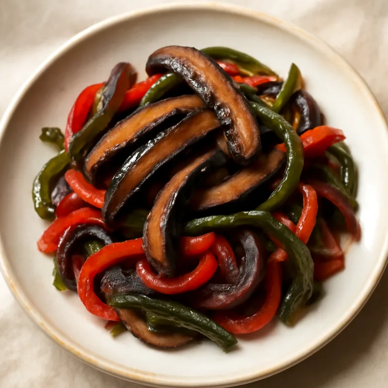 Portobello and Poblano Fajitas